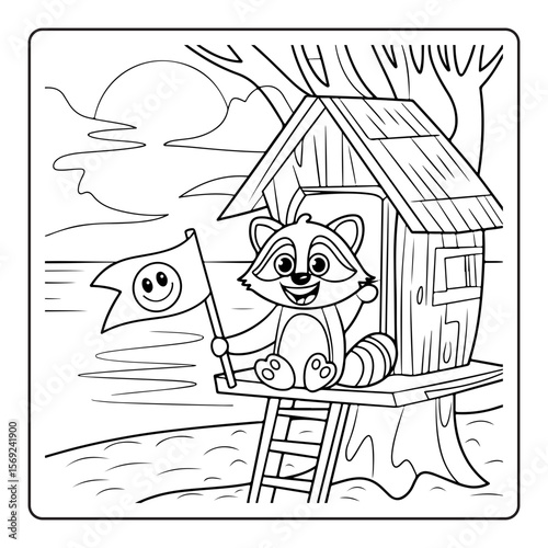 vector illustration of a funny cartoon character