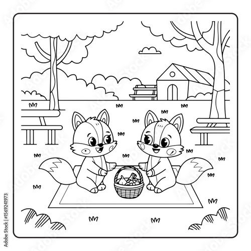 vector illustration of a funny cartoon character