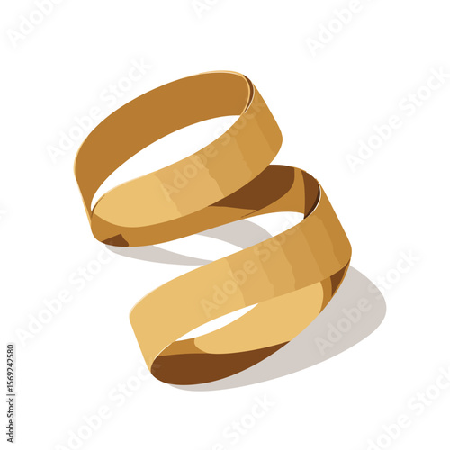 ribbon graphic isolated in White Background, ribbon graphic vector, Flat lay vector illustration