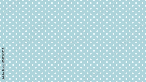 Serene seamless vector pattern: scattered white polka dots on a calming light blue background. Ideal for textiles, digital paper, and creative projects.