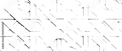 Vector black and white scratches surfaces texture design.	