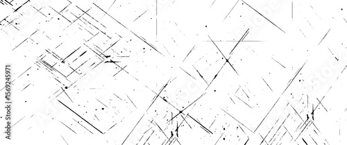 Vector black and white scratches surfaces texture design.	