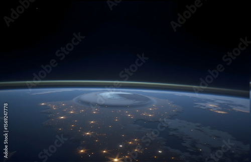 Earth Night View From Space