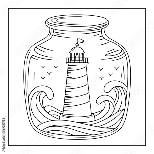 hand drawn coloring pages isolated