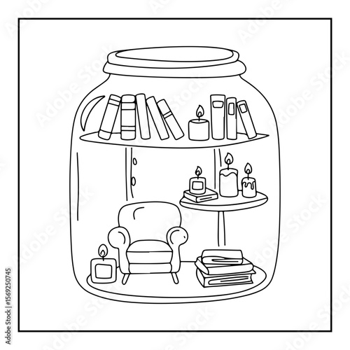 hand drawn coloring pages isolated