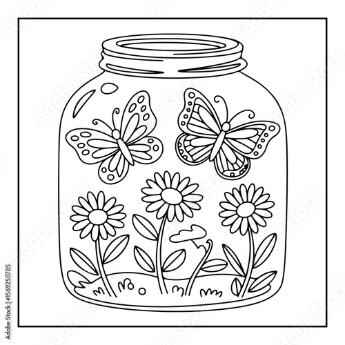 hand drawn coloring pages isolated