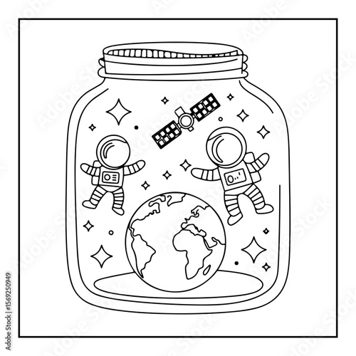 hand drawn coloring pages isolated