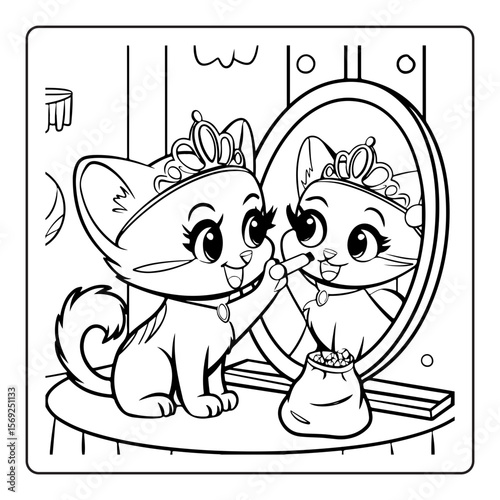 hand drawn coloring pages isolated
