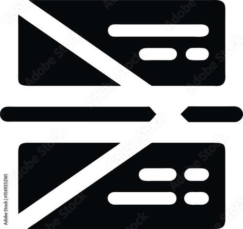 Data transfer information technology icon illustration