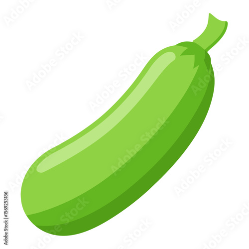 Zucchini   vegetable vector perfect for healthy food, farm, eco, and organic-themed digital design projects.