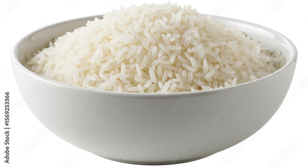 Isolated Cooked Rice Isolated Cooked Rice