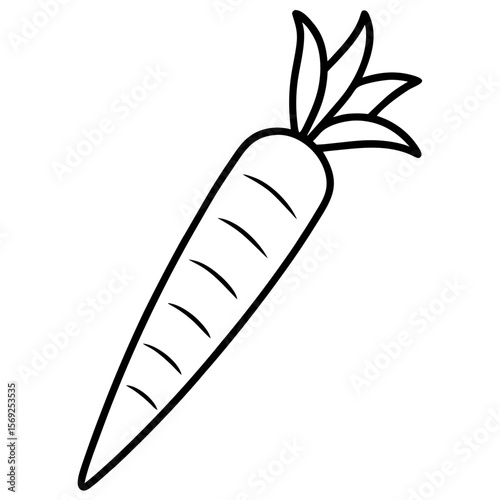 Carrot  vegetable vector perfect for healthy food, farm, eco, and organic-themed digital design projects.