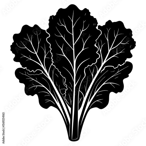 Mustard greens  vegetable vector perfect for healthy food, farm, eco, and organic-themed digital design projects.
  