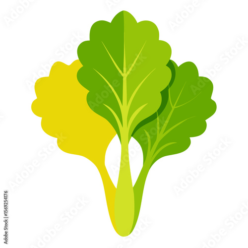 Mustard greens  vegetable vector perfect for healthy food, farm, eco, and organic-themed digital design projects.
  