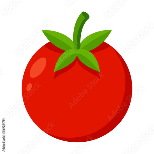 Tomato  vegetable vector perfect for healthy food, farm, eco, and organic-themed digital design projects.