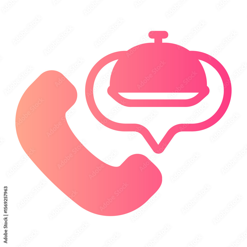 Obraz premium phone call gradient icon