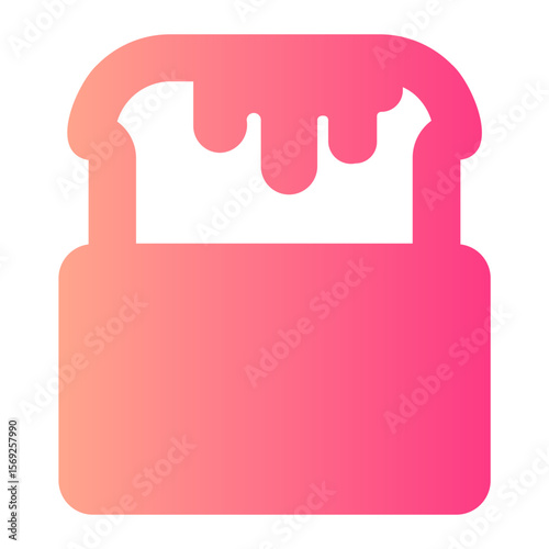 toast gradient icon