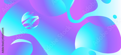 Abstract background with liquid shapes