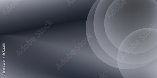 Modern render of illuminated gray colored corridor art modern