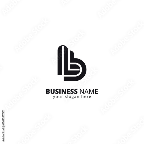 Free Download Creative L and B Letter Logo, Bold Monogram Design. - GFXLoad