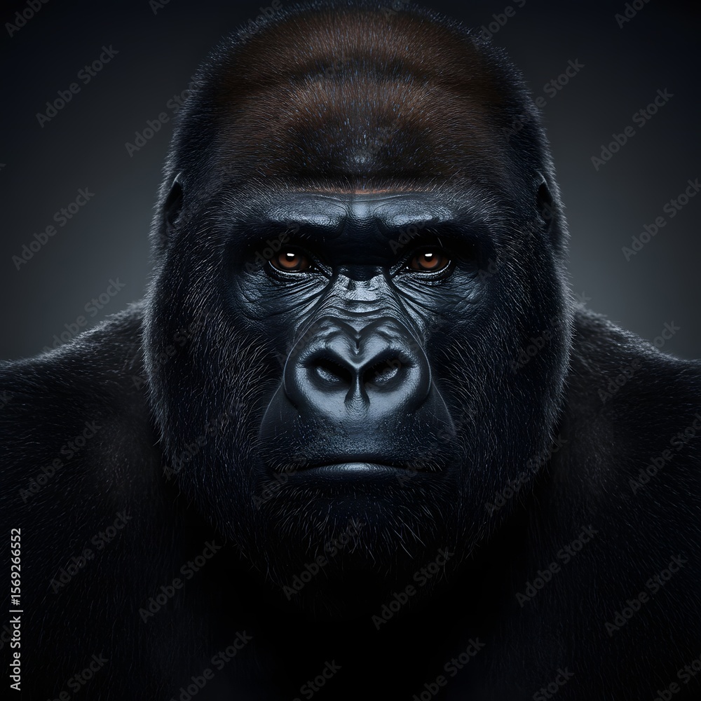 Obraz premium Gorilla Portrait Animal Close Up