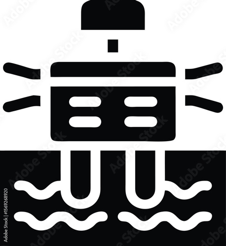 Icon of filtration or purification process