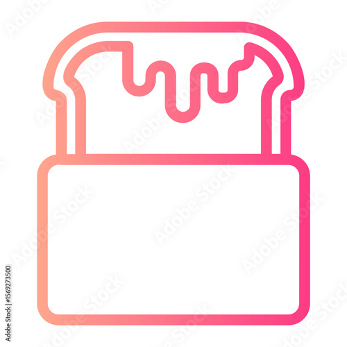 toast gradient icon