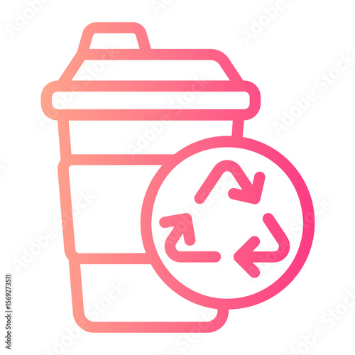 recyclable gradient icon