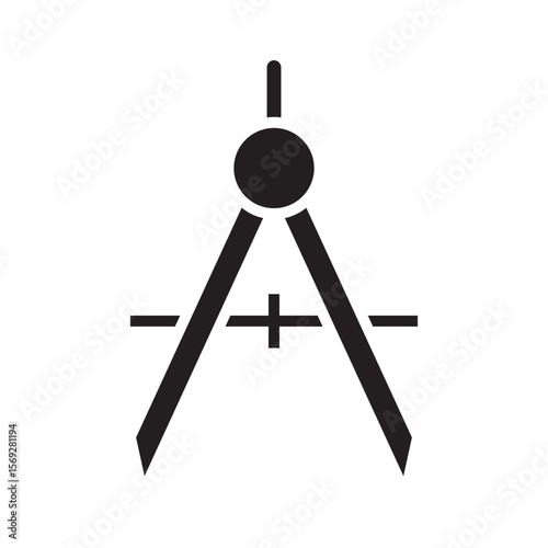 Drafting Compass Icon Design