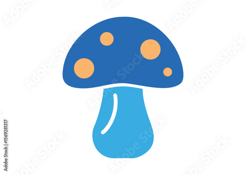 Mushroom Vector, Mushroom Icon Illustration