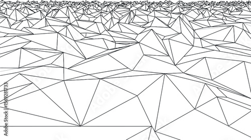 Abstract geometric landscape background with triangles and polygons art