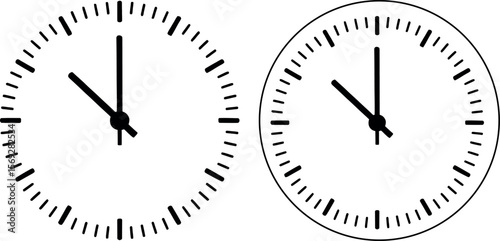 Clock face time illustration showing ten o clock time management concept