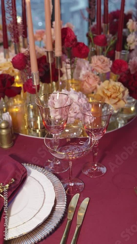 A festively decorated table