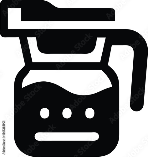 Coffee pot icon illustration design