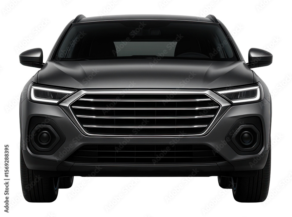 Crossover with a wide front stance and hexagonal fog light surrounds Crossover with a wide front stance and hexagonal fog light surrounds