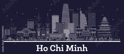 Ho Chi Minh outline inverse