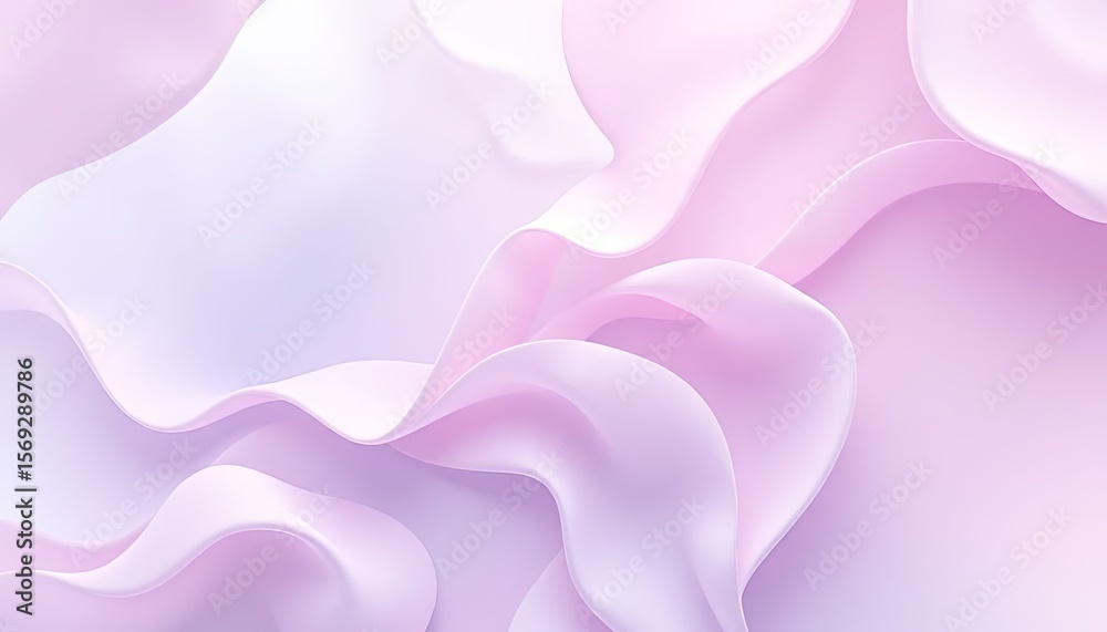 Obraz premium Soft Pink Fabric Flowing Abstract Background Design Element