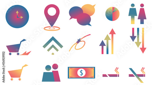 set of color icons