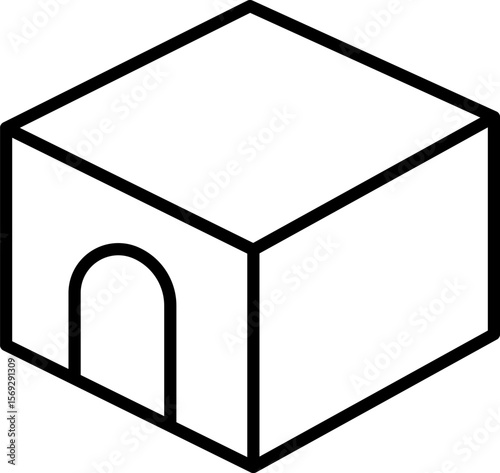 Tent camp vector silhouette black icon.