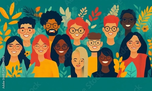 Diverse and inclusive group of colleagues smiling during a team-building workshop, exemplifying the importance of race inclusion and diversity in the workplace, Generative AI