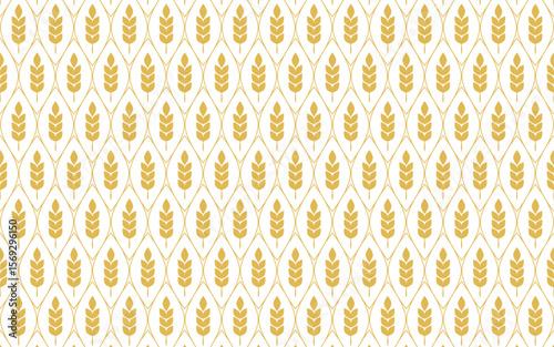 Wheat pattern wallpaper. oat symbol. free space for text. rice sign. Rice pattern wallpaper.