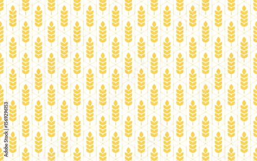 Wheat pattern wallpaper. oat symbol. free space for text. rice sign. Rice pattern wallpaper.
