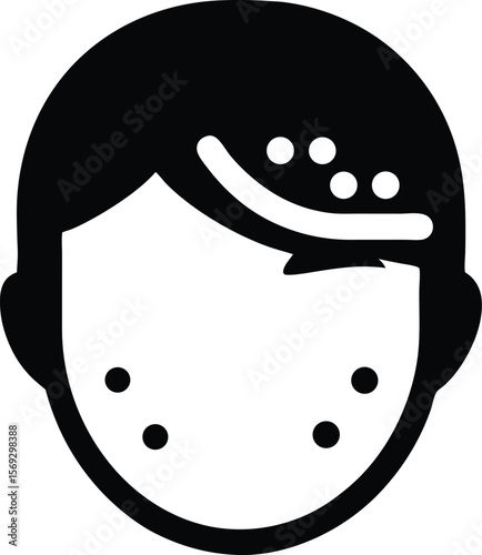 Acne treatment and skincare illustration