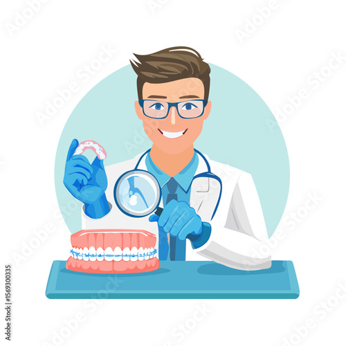 Dental Prosthesis Inspection by Dentist