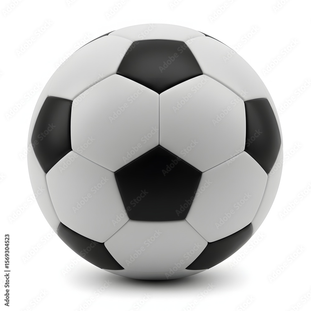 Fototapeta premium Soccer Ball on White Background