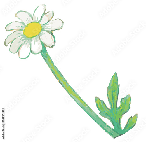 花のスケッチ素材。ベクターイラスト素材。