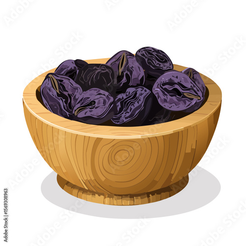 Bowl of Dried Plums: A Healthy and Delicious Snack for Any Time of Day
