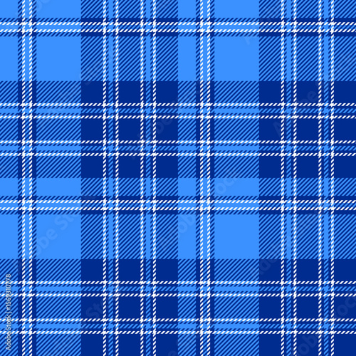 beautiful plaid tartan blue navy blue white pattern. It is a seamless repeat plaid vector. Design for decorative,wallpaper,shirts,clothing,dresses,tablecloths,blankets,wrapping,textile,fabric,texture