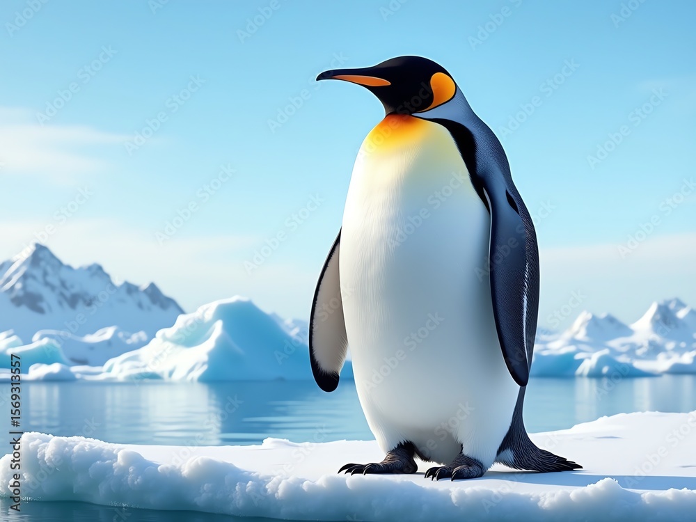 Obraz premium emperor penguin in antarctica