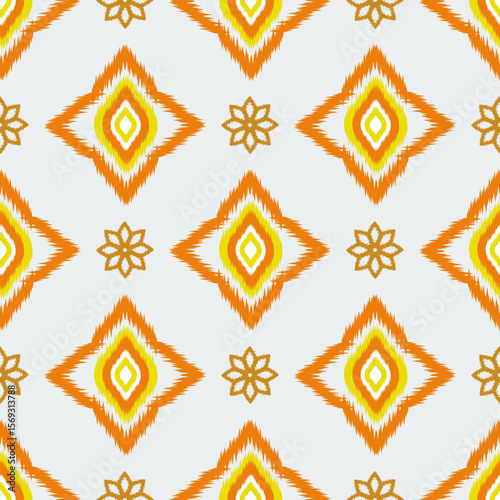 Vector Geometric Ethnic seamless pattern background.Native American tribal fabric,Azect,Batik,rung,drawn,cross
